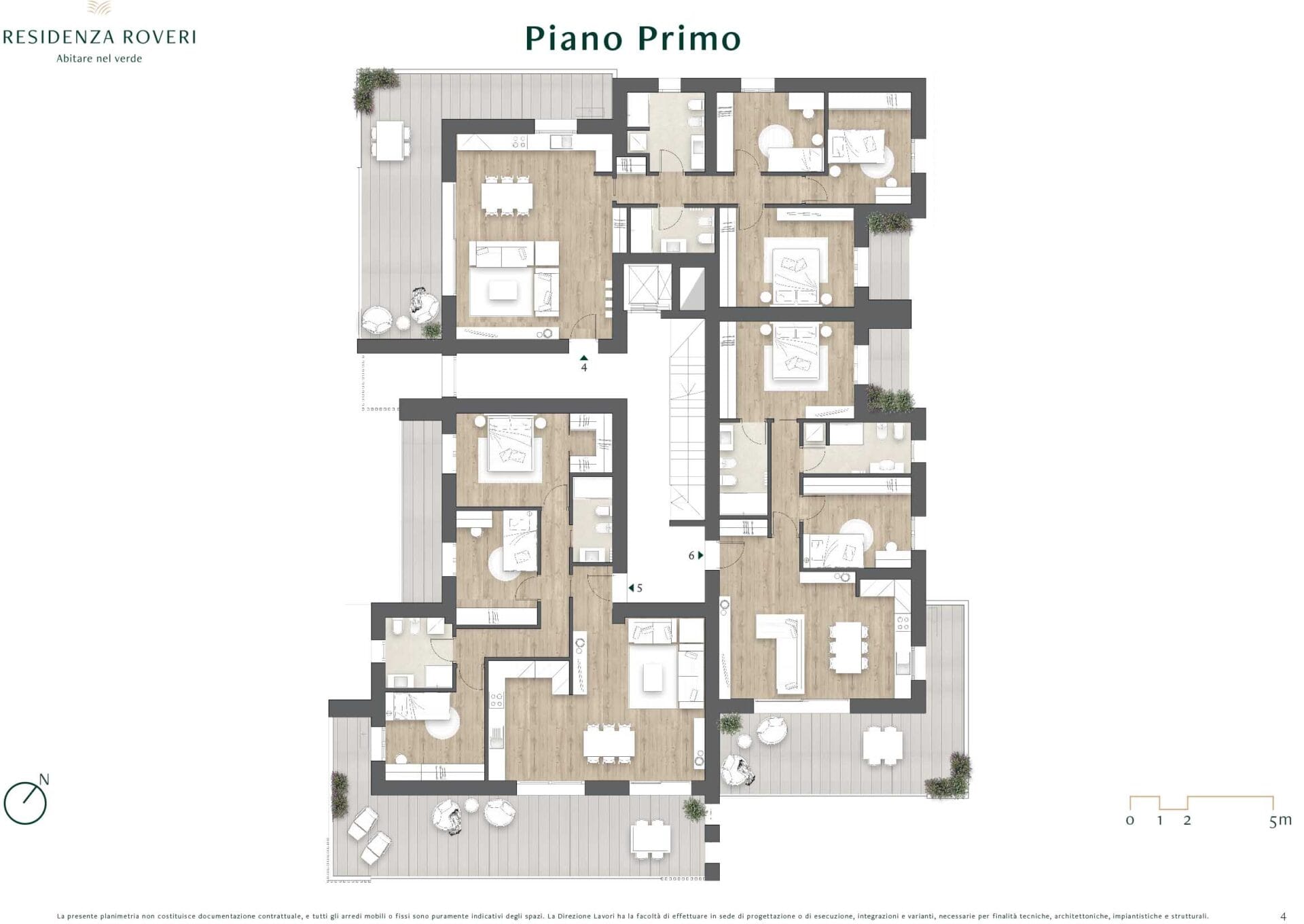 Torre De’ Rovere – Trilocale n. 6 Piano Primo