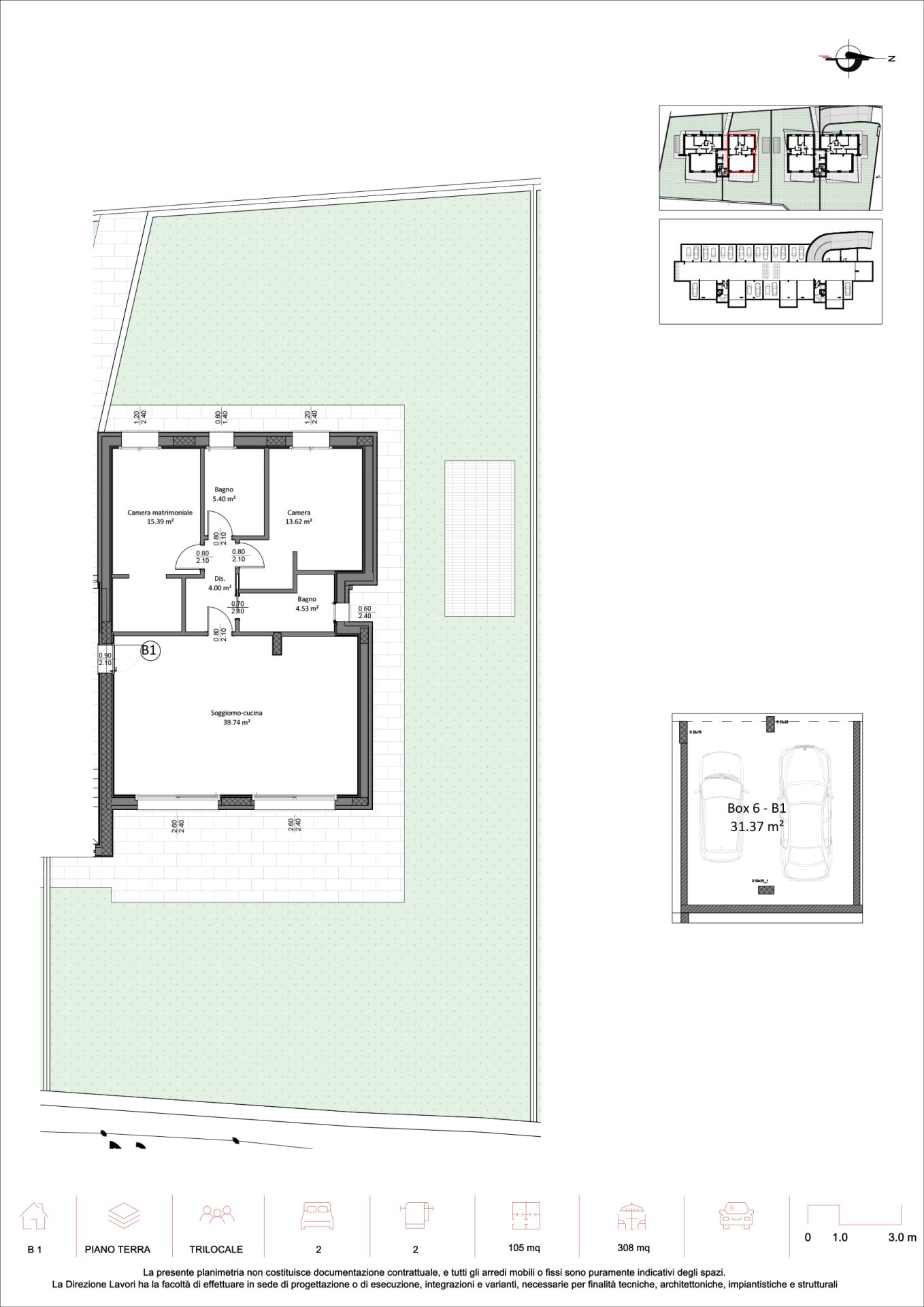 Alzano Lombardo – Trilocale B1 Piano Terra